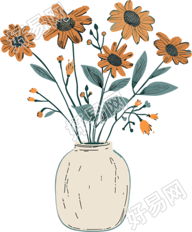 向日葵插花素材