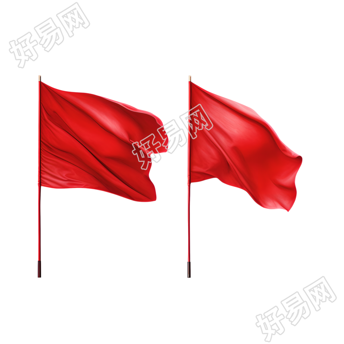 党政红旗创意设计素材