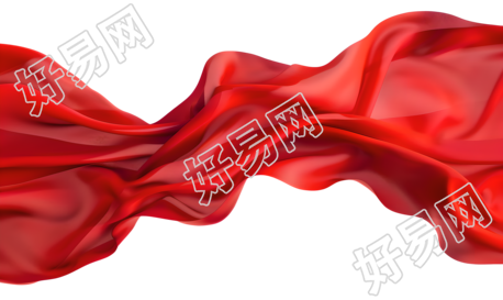 红飘带商业设计元素