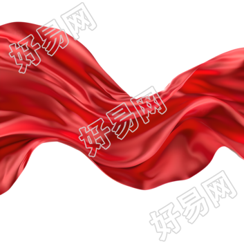 红飘带商用插画