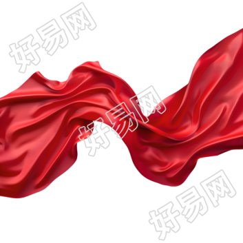 红飘带高清图形素材