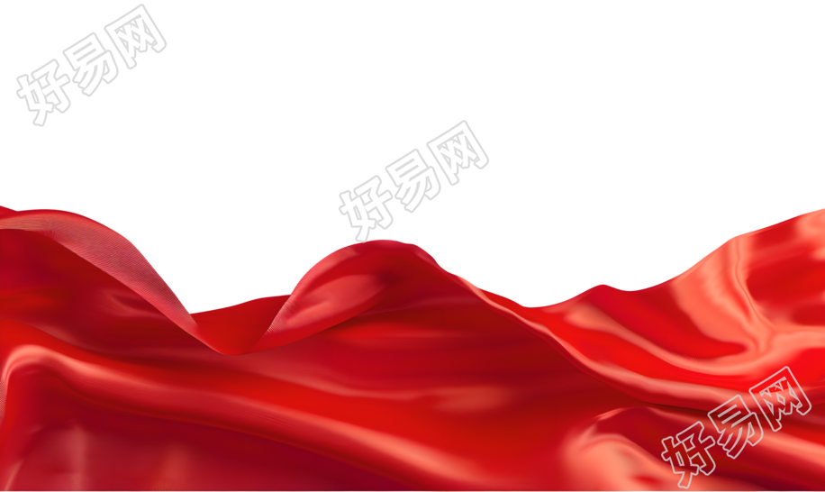 红飘带图形设计素材