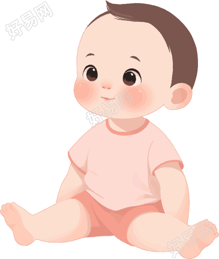 卡通婴儿插画素材