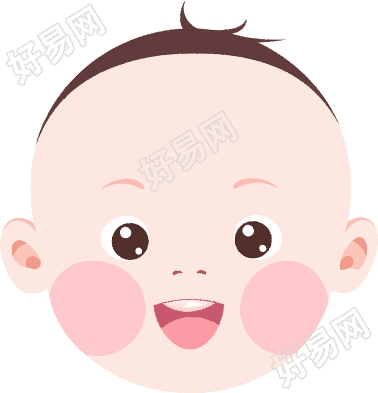 卡通婴儿PNG图标素材