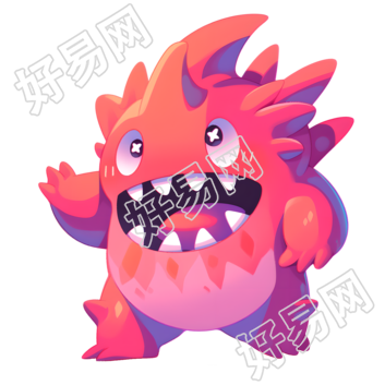 怪兽卡通插画素材