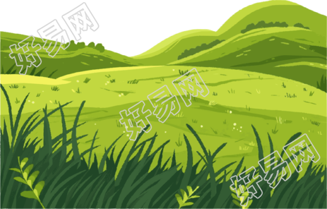 草地简洁插图