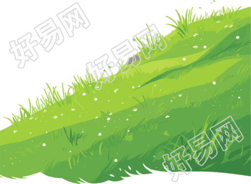 草地创意设计插画