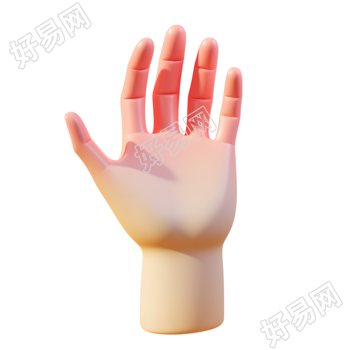 3d小手素材插画