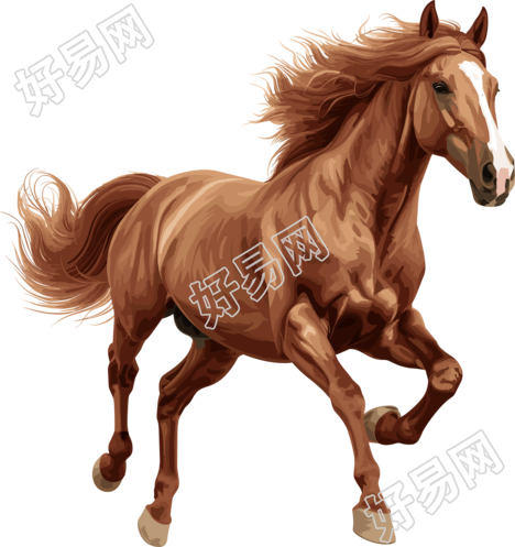 策马奔腾商用插画