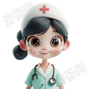 3D护士卡通素材