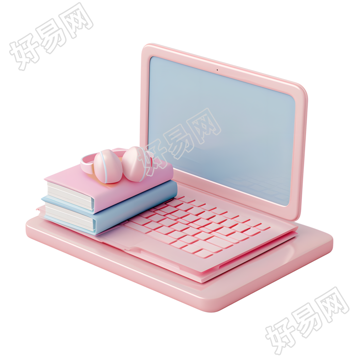 3D学习机插画设计元素