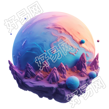 卡通星球图形素材
