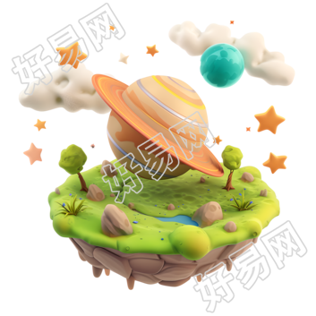 卡通星球可爱素材