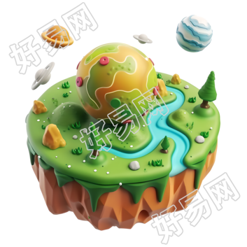 卡通星球可商用元素