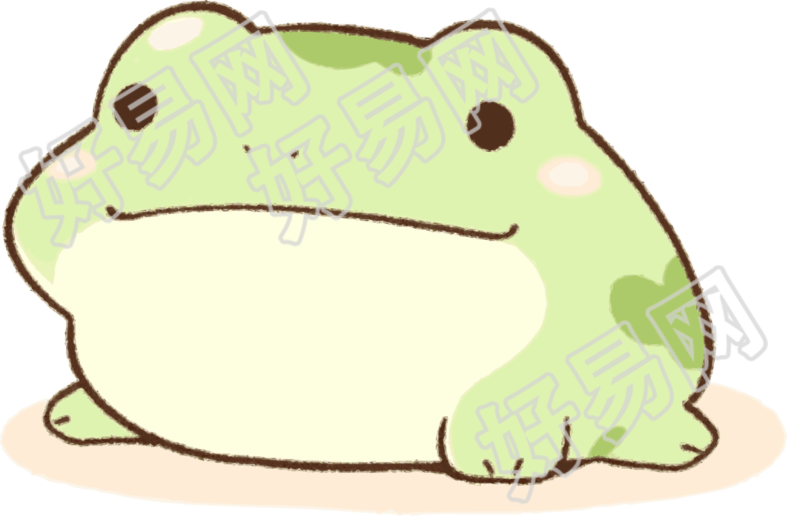 可爱青蛙PNG插图