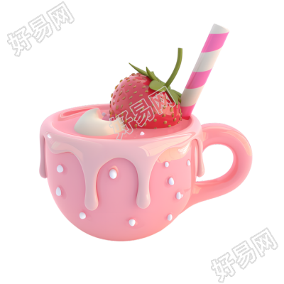 3D奶茶商业设计元素
