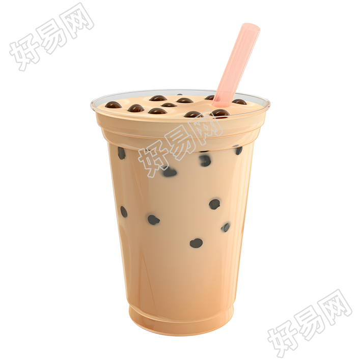 3D奶茶插画设计元素