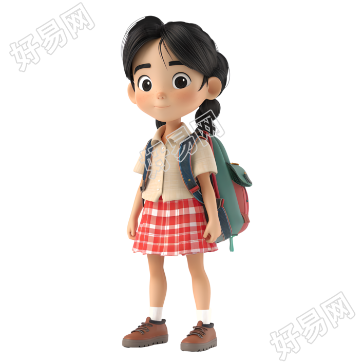 卡通学生PNG图形素材