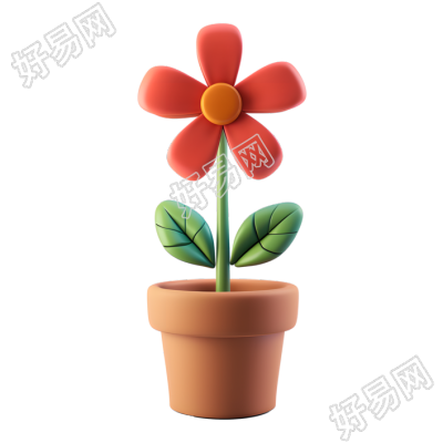 3D花卉插画素材