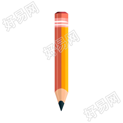 3D铅笔萌萌哒插画