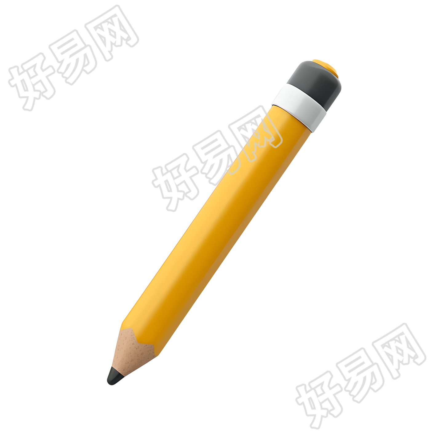 3D铅笔可商用插图