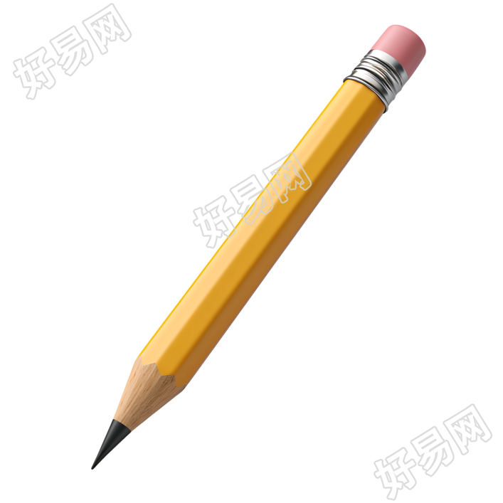 3D铅笔插画设计素材