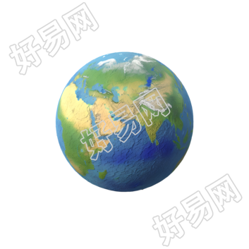 3D地球卡通图案元素