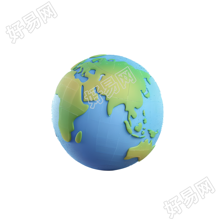 3D地球图形插画