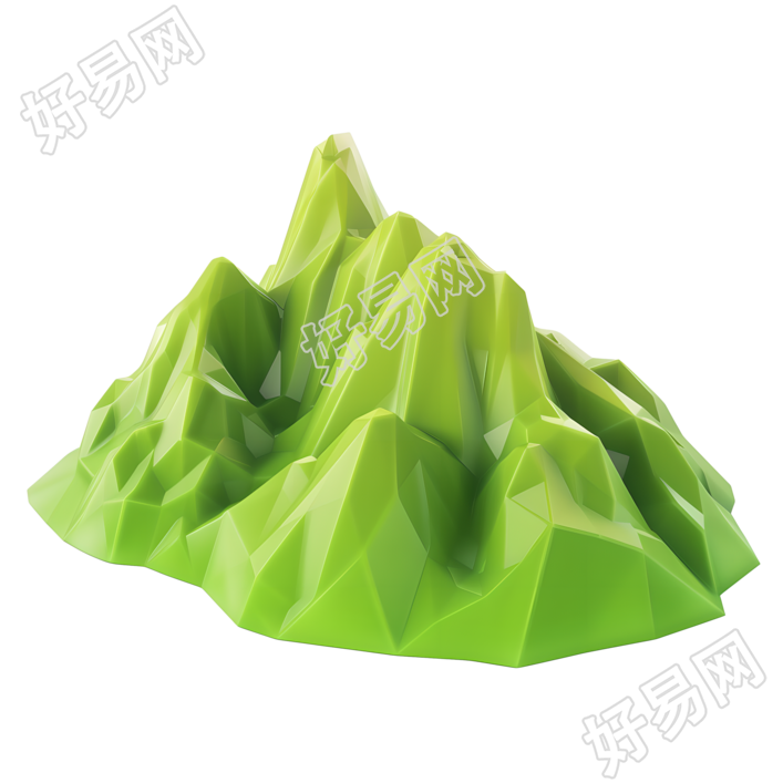 山峰平面插图