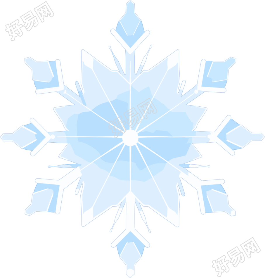 雪花矢量插画