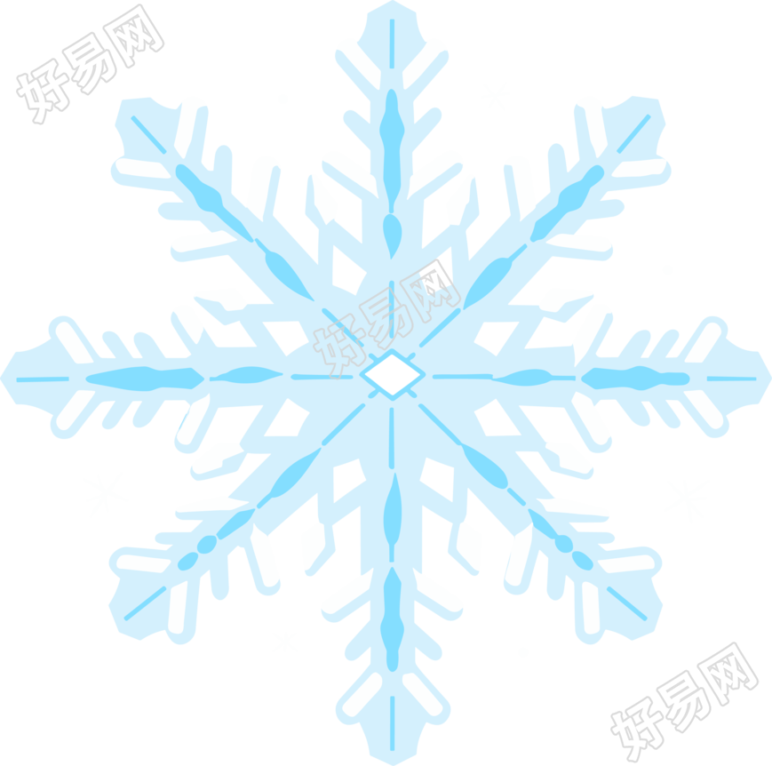 雪花矢量透明背景素材