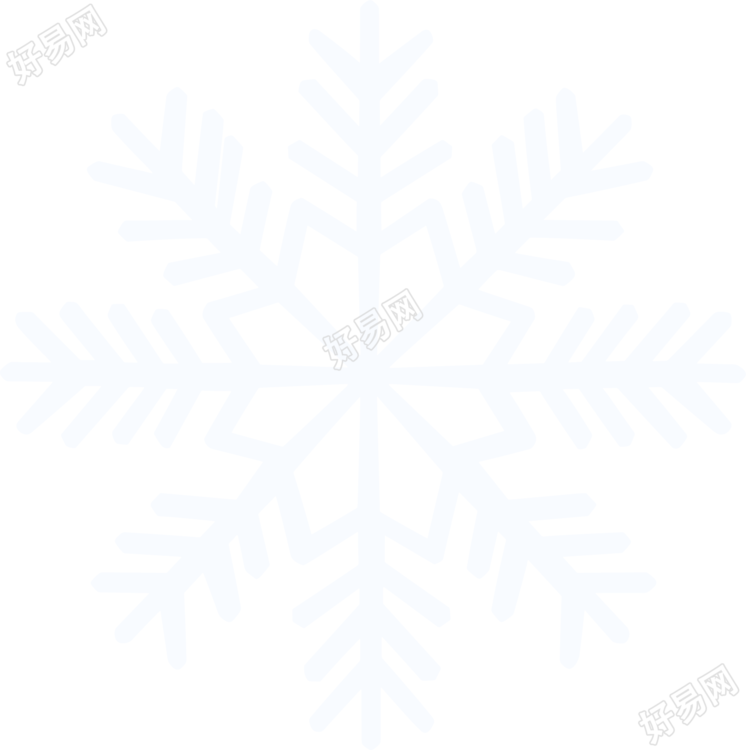 雪花矢量高清质量素材