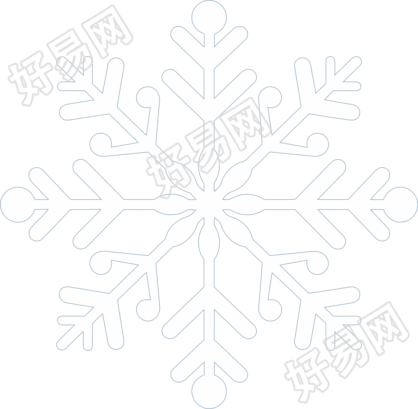 雪花矢量创意插画