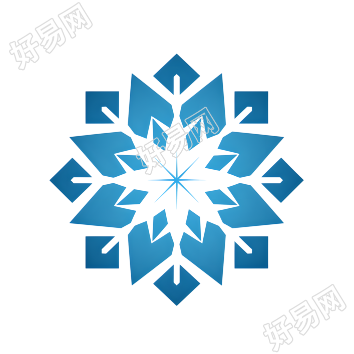 雪花图标创意设计元素
