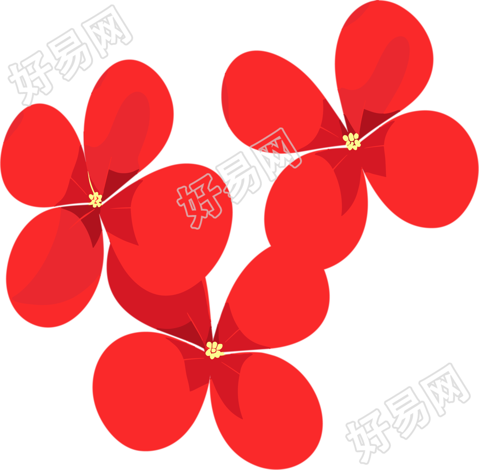 花瓣插画设计素材