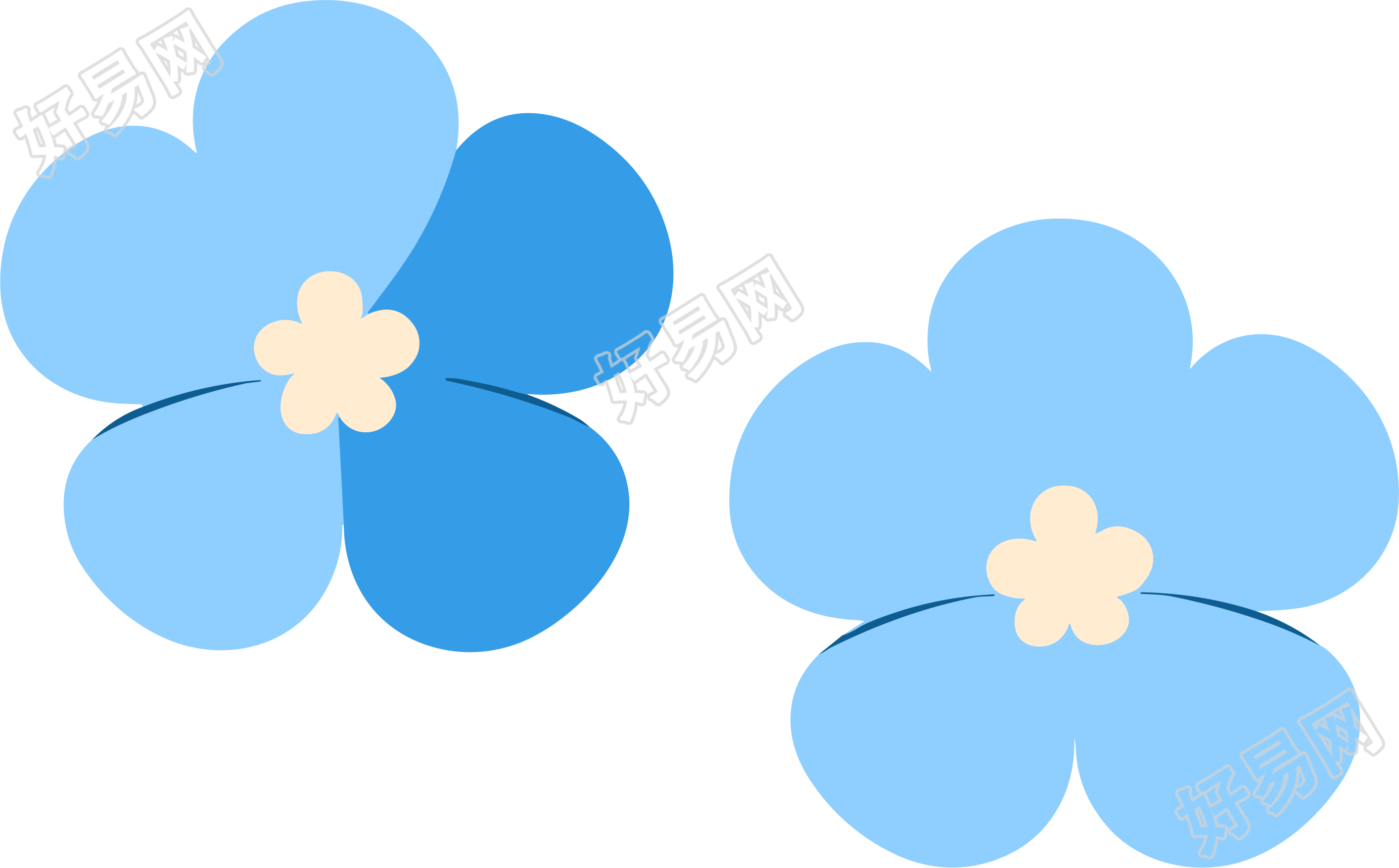 花瓣设计元素插图