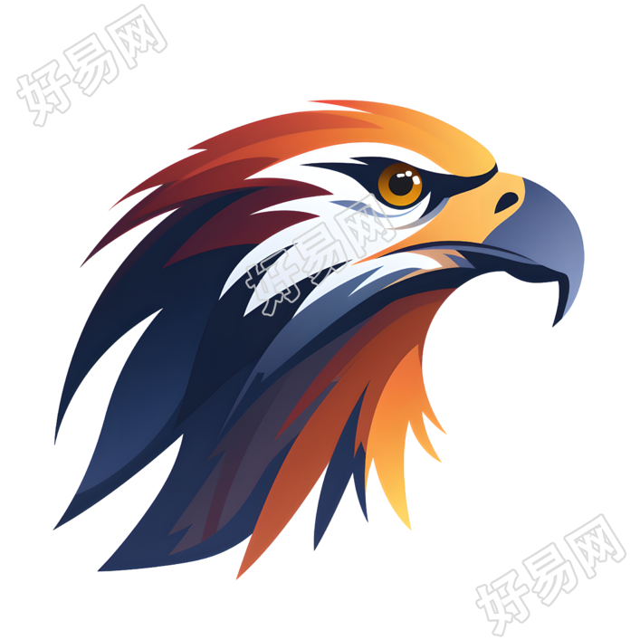 老鹰logo高清插画