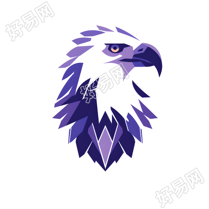 老鹰logo商业设计插画