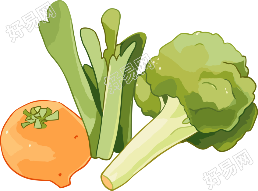 蔬菜水果卡通插图