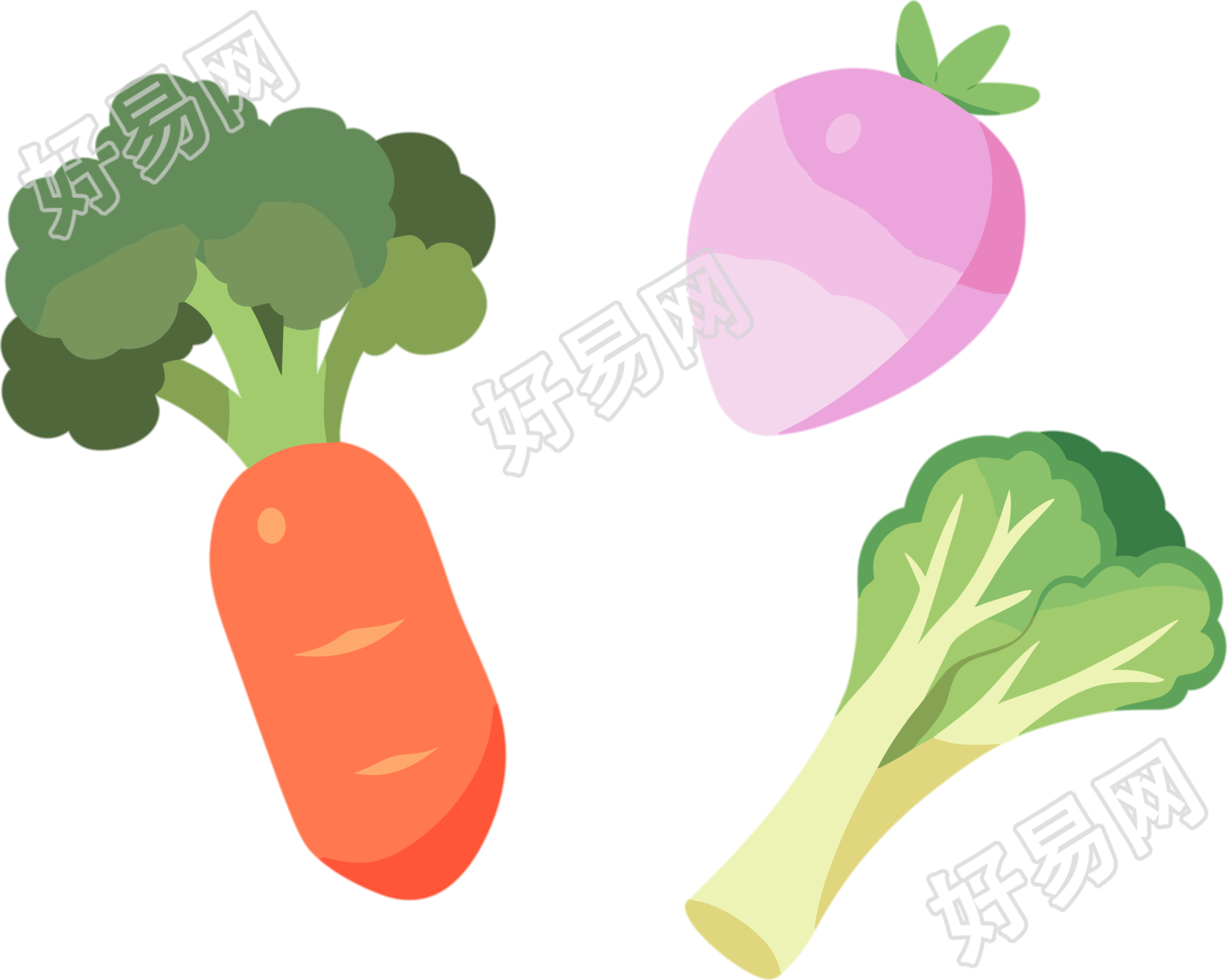 蔬菜水果卡通高清图形素材