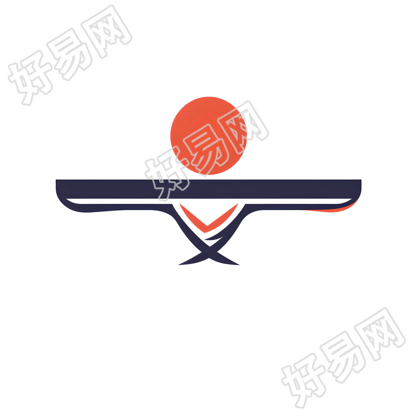 乒乓球logo可商用插画