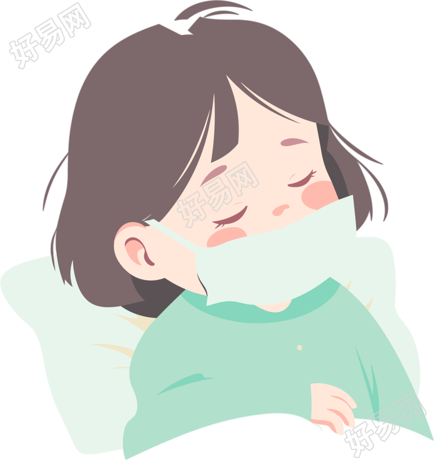 发烧透明背景图形素材