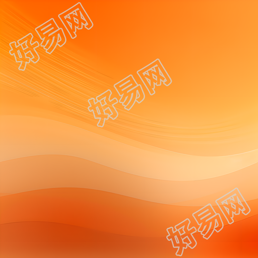 橙色背景插图