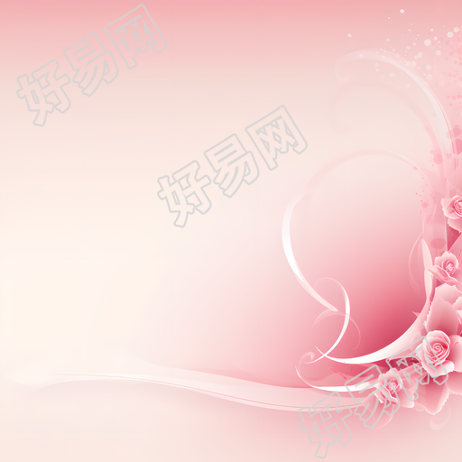 婚礼背景粉色插图