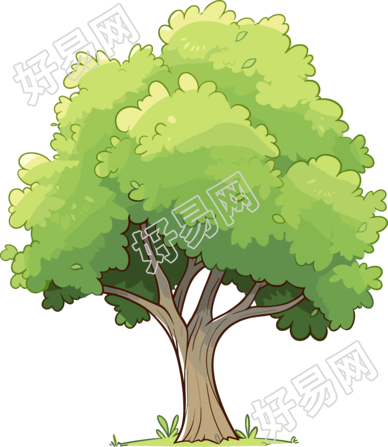 卡通树商用图形素材