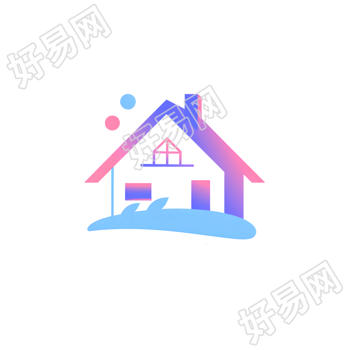 房子图标简约设计元素