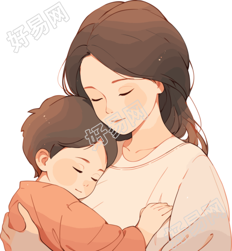 母亲与孩子元素