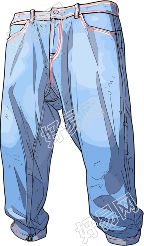 衣服卡通插画设计素材