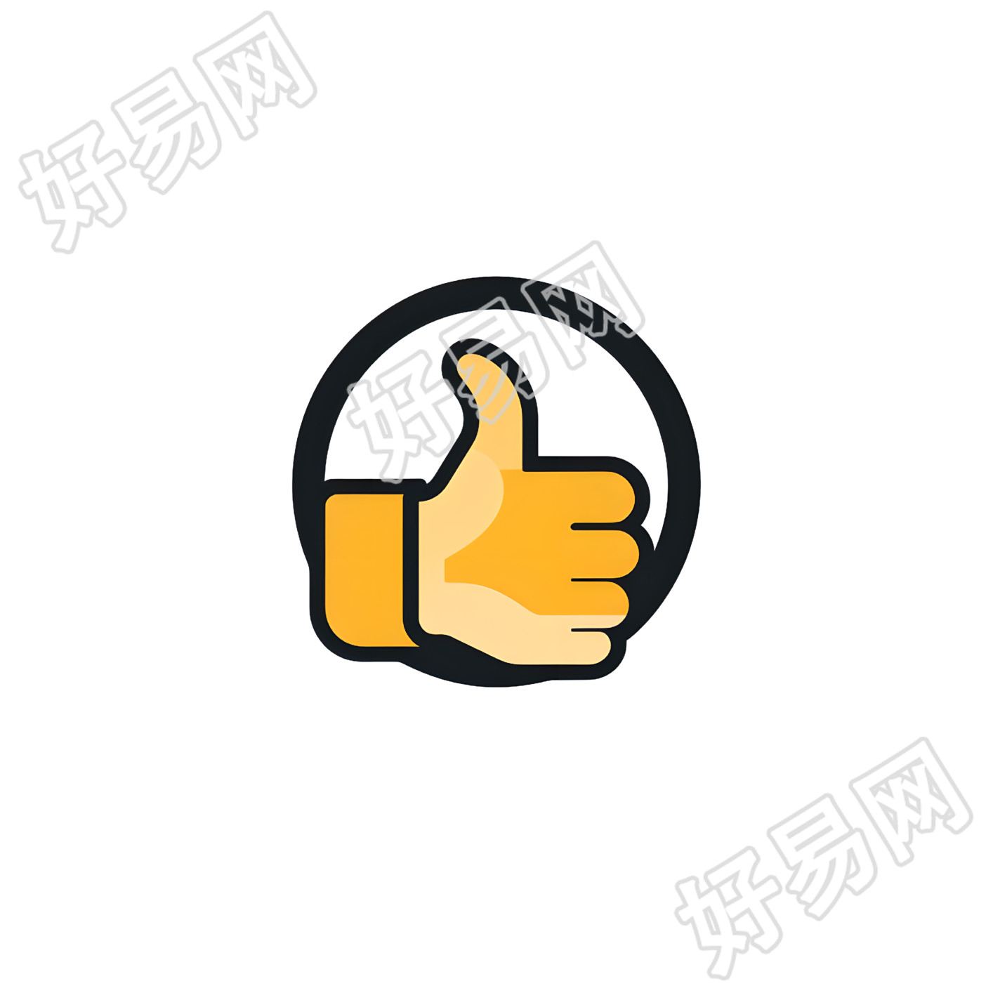 大拇指图标创意设计素材