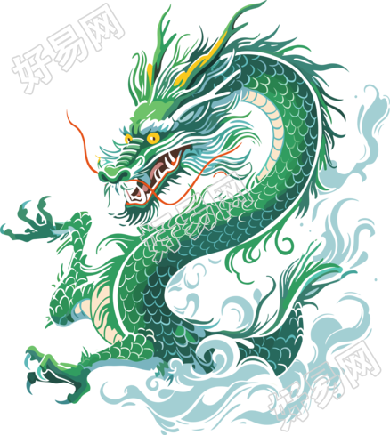 中国龙PNG素材插图